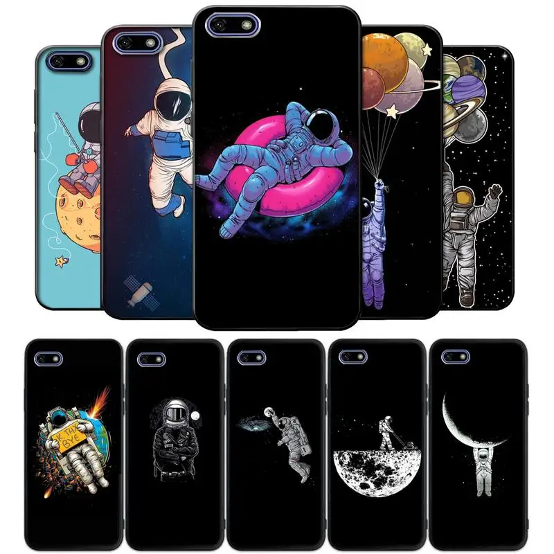 

Cute Astronaut Cartoon Phone Case For Iphone SE 2020 6 6s 7 8 plus X Xr XS 11 12 13 Mini Pro Max Fundas Cover