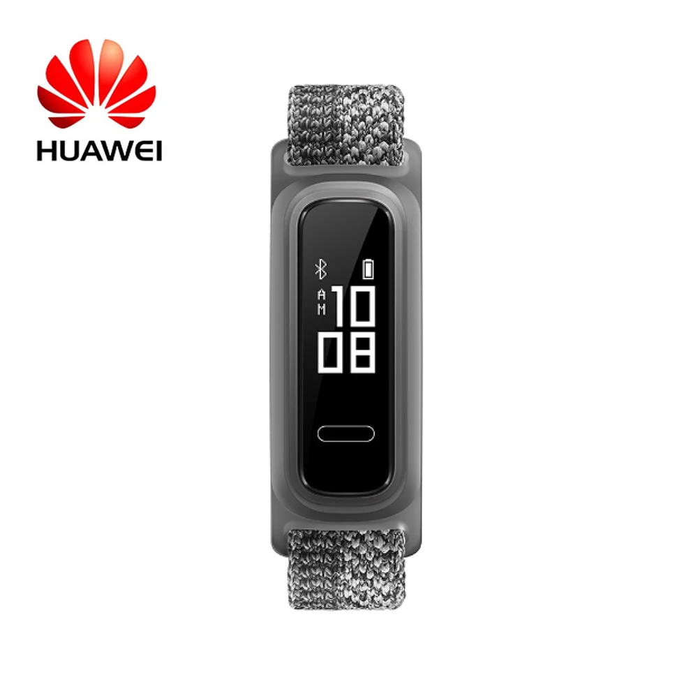Серый Смарт-браслет HUAWEI Band 4e фитнес-трекер Браслет беговая Обувь для баскетбола спортивный режим 5ATM водонепроницаемые часы Honor Band - Цвет: Серый