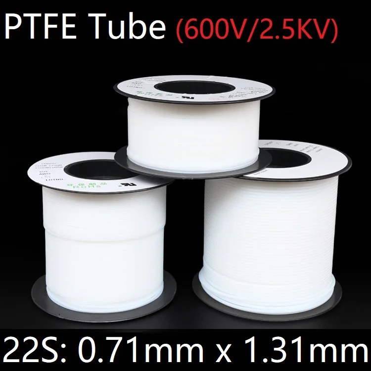 2 м 22S 0 71 мм x 1 31 трубка из ПТФЭ изолированная жесткая капиллярная фторона F4