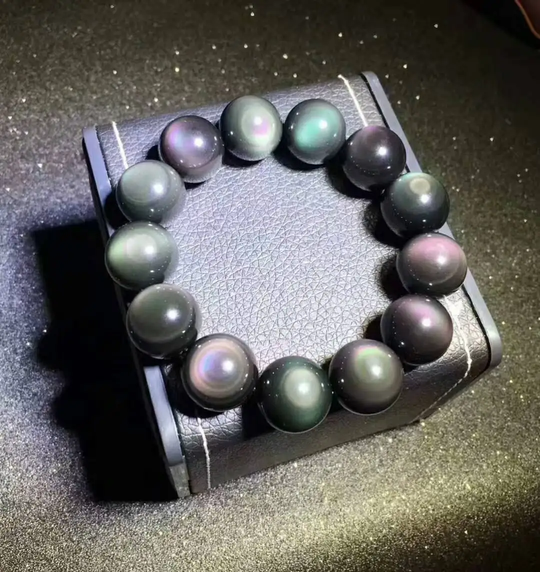 

LETSFUN Fine Jewelry Natural Colorful Obsidian Bracelet Fashion Temperament Gems Accessories Gifts Free Shipping