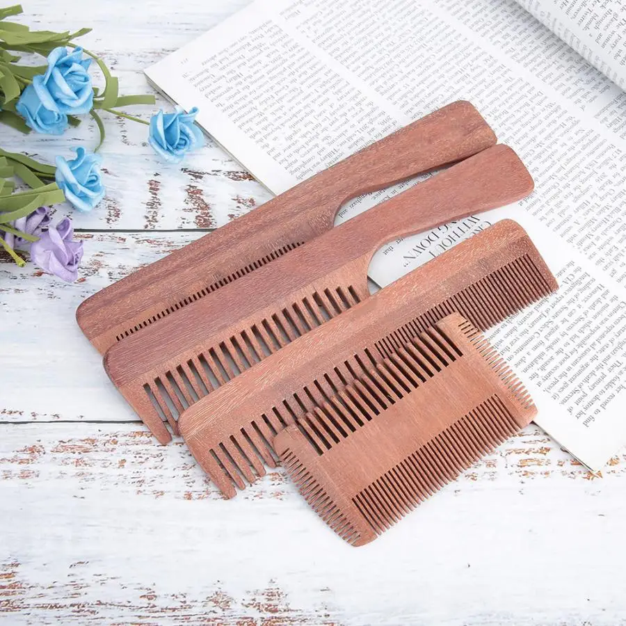 

Sandalwood Fine Wide Teeth Hair Comb Beard Comb Hairstyling Care Comb