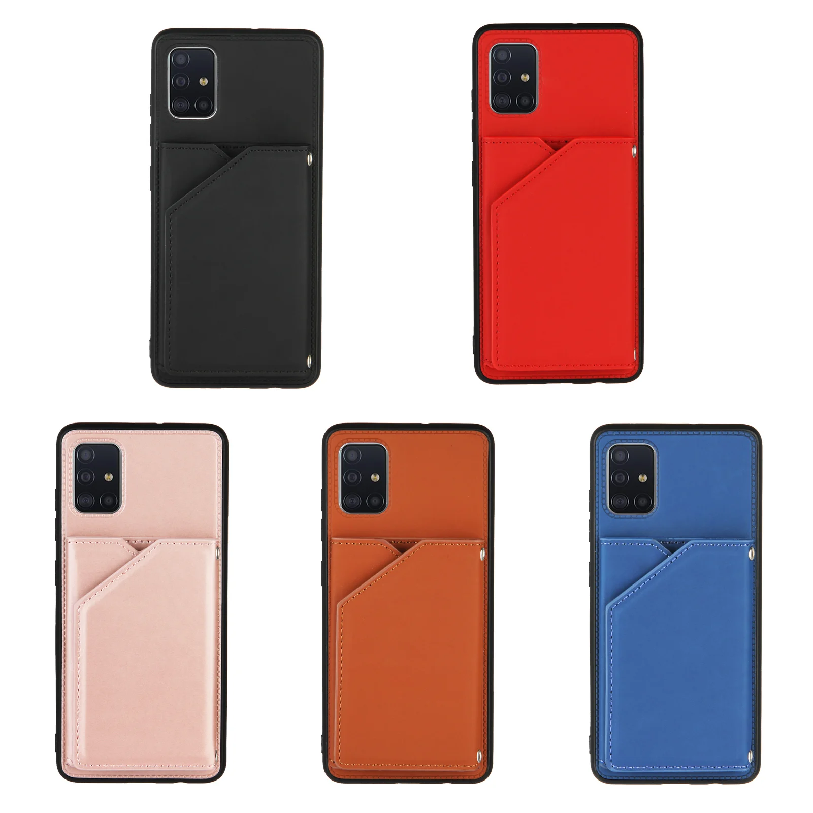 

For Samsung Galaxy A51 Retro PU Leather Case Card Slot Phone Holder Case For Galaxy A51 Phone Bag