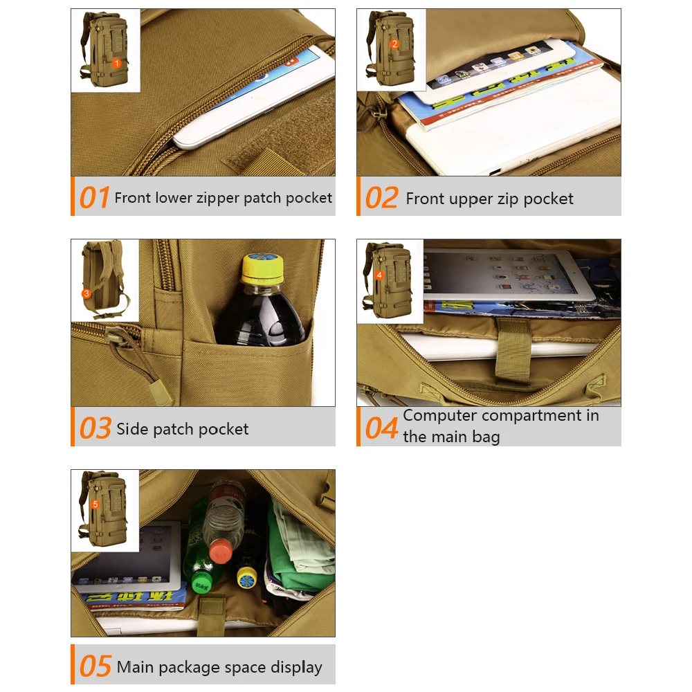 50л рюкзак Спортивная Сумка Для спортзала дорожная сумка багажная Мужская