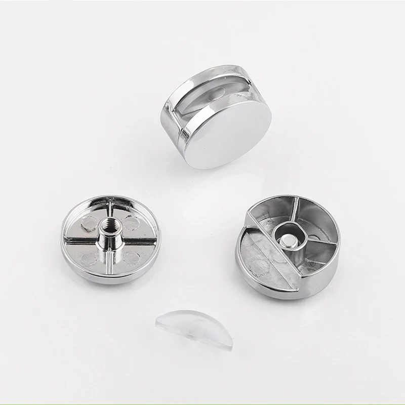 4 шт. Стекло зажим Ванная комната зеркальные Клипсы из цинкового сплава цинковый