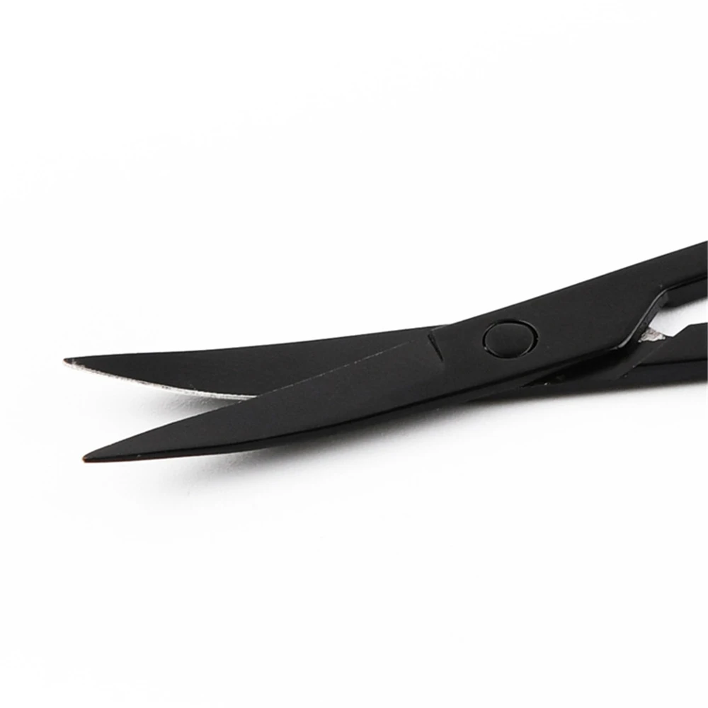 3 шт./набор пинцет для черных бровей с плоским наконечником изогнутые ножницы