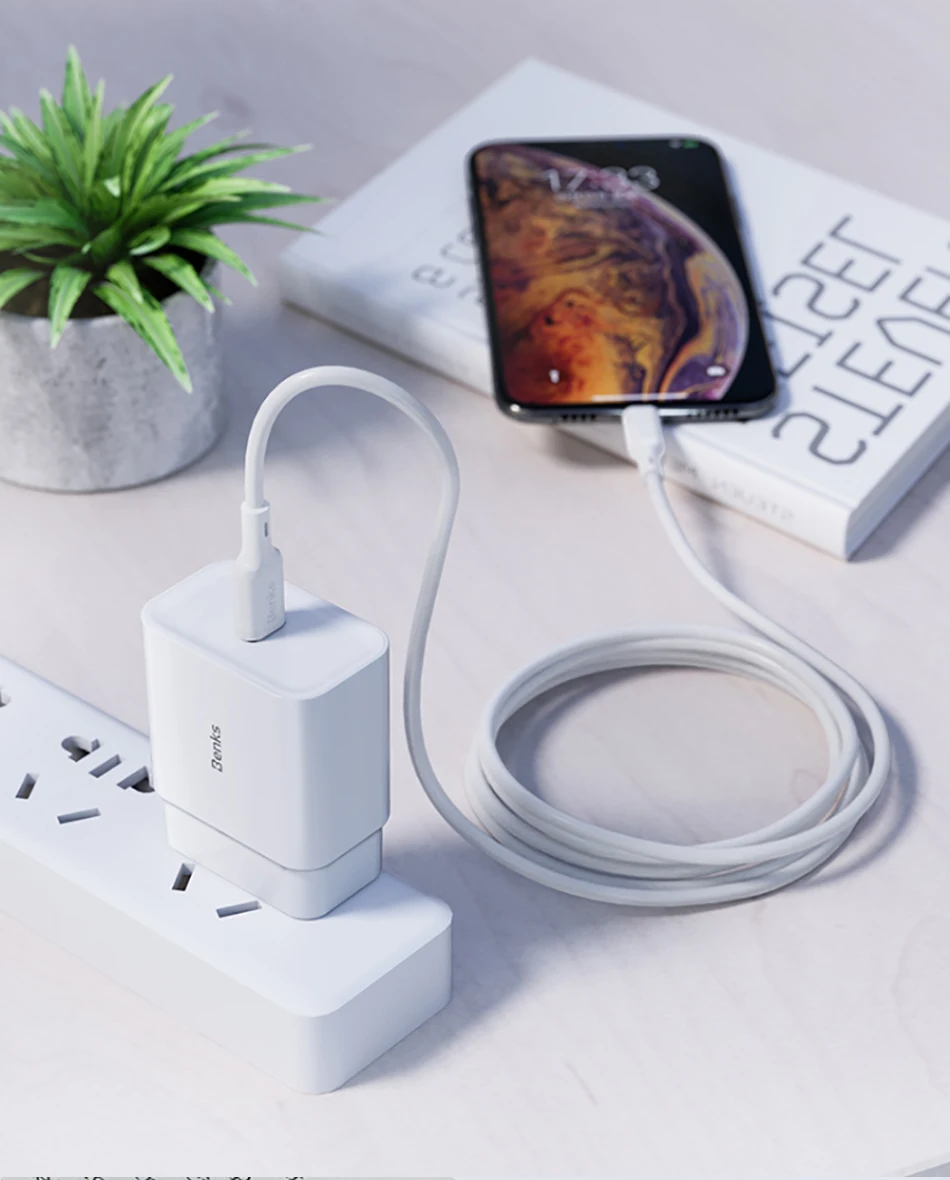 Benks MFi PD кабель для быстрой зарядки для iPhone 11 Pro MAX X XR XS 8 Plus type C-Lightning Кабели для телефонов для iPad Pro шнур зарядного устройства