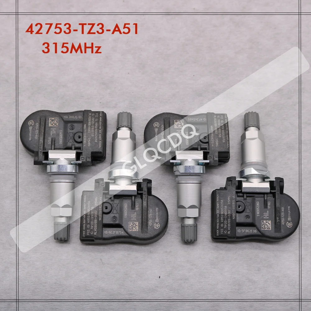 Для 2014 2015 2016 2017 ACURA TLX 315 МГц датчик давления в шинах 42753 TZ3 A51 TPMS Система мониторинга