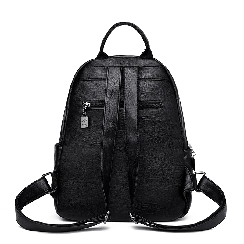 

Hot selling solid color women's backpack fashion leisure students multifunctional large capacity waterproof travel schoolbag
