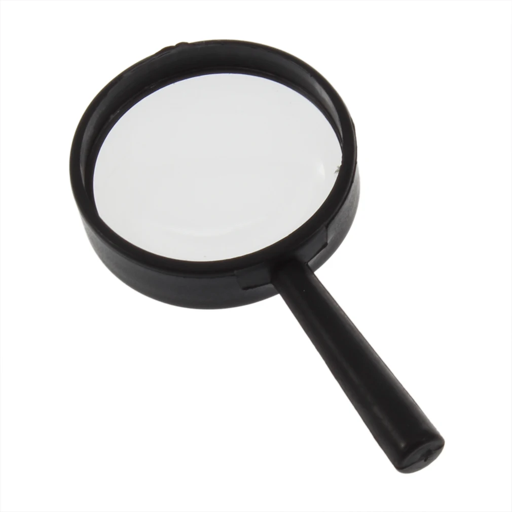 

Top Handheld Reading 5X Magnifier Hand Held Magnifying acrylic 25mm Mini Pocket Magnifying Glass Lens Reading Microscope