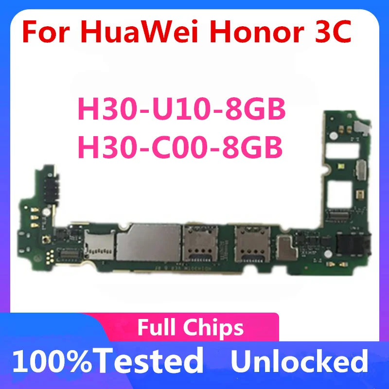 For HuaWei Honor 3C Motherboard Original Unlocked Logic Board With Android System H30-U10-8G / H30-C00-8G | Мобильные телефоны и