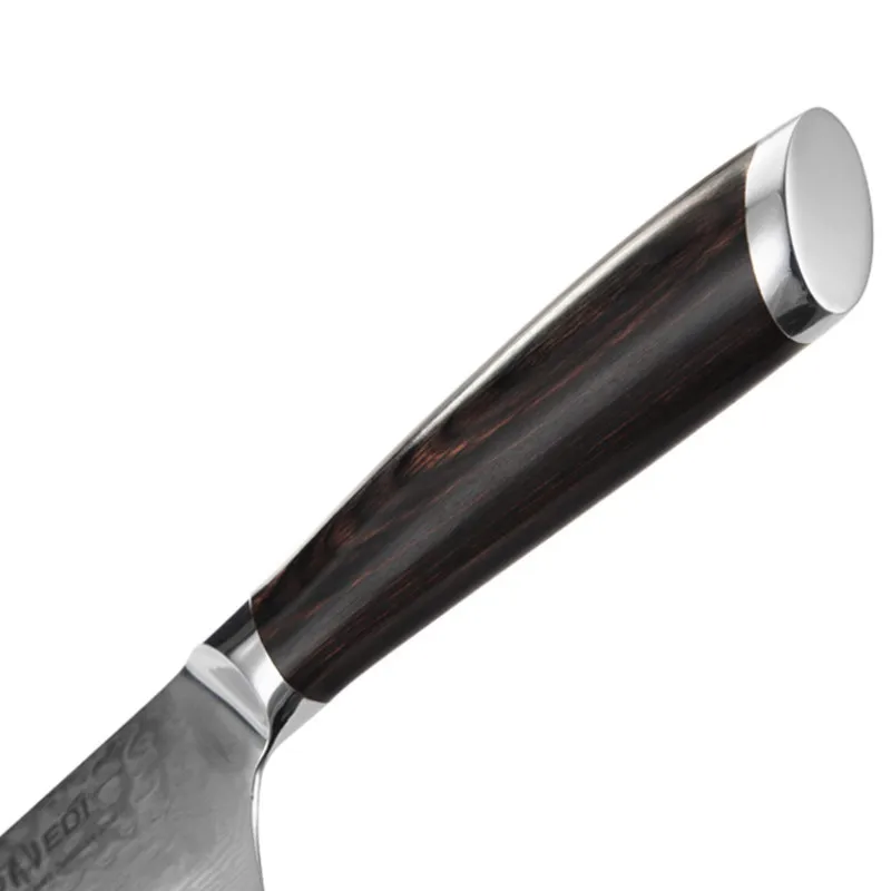 8&quot inch Bread Knife 67 layers Damascus Stainless Steel Kitchen High Quality VG10 Cake With Pakka Wood Handle | Дом и сад