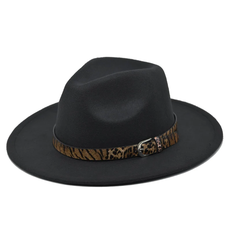 Шляпа из смесовой шерсти для мужчин и женщин модная фетровая шерстяная шляпа с