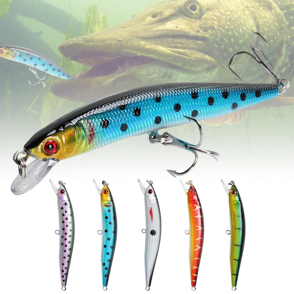 

Minnow Fishing Lure 100mm 8g Mini Artificial Hard Bait Sinking Crankbait Wobblers Carp Perch Trout Fishing Tackle Accessories