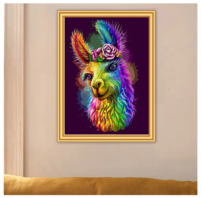 Алмазная 5D картина сделай сам животное кошка собака птицы круглая вышивка