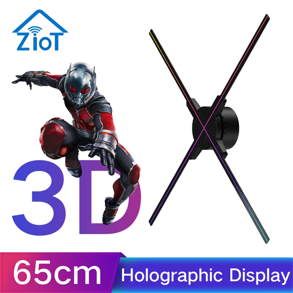ZIoT 65cm A 3D голографический дисплей светодиодный вентилятор проектор голограмма