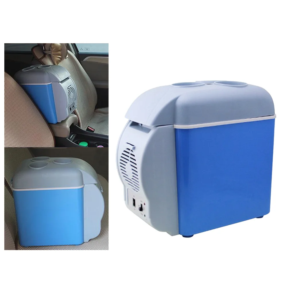 

12V 7.5L Mini Car Fridge Cooler and Warmer Box for Car Vehicle (Blue)