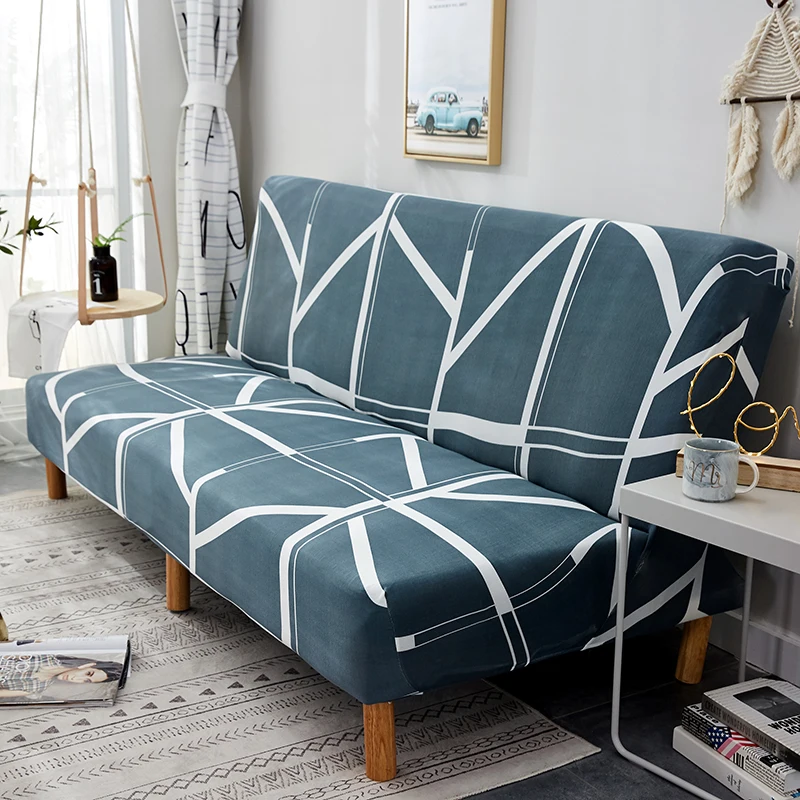 Полноразмерный складной чехол для дивана покрывало кровати без подлокотников