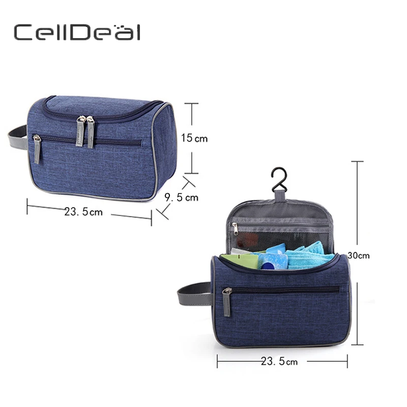 Дорожная сумка для мытья унисекс на молнии макияжа подвесная косметичка