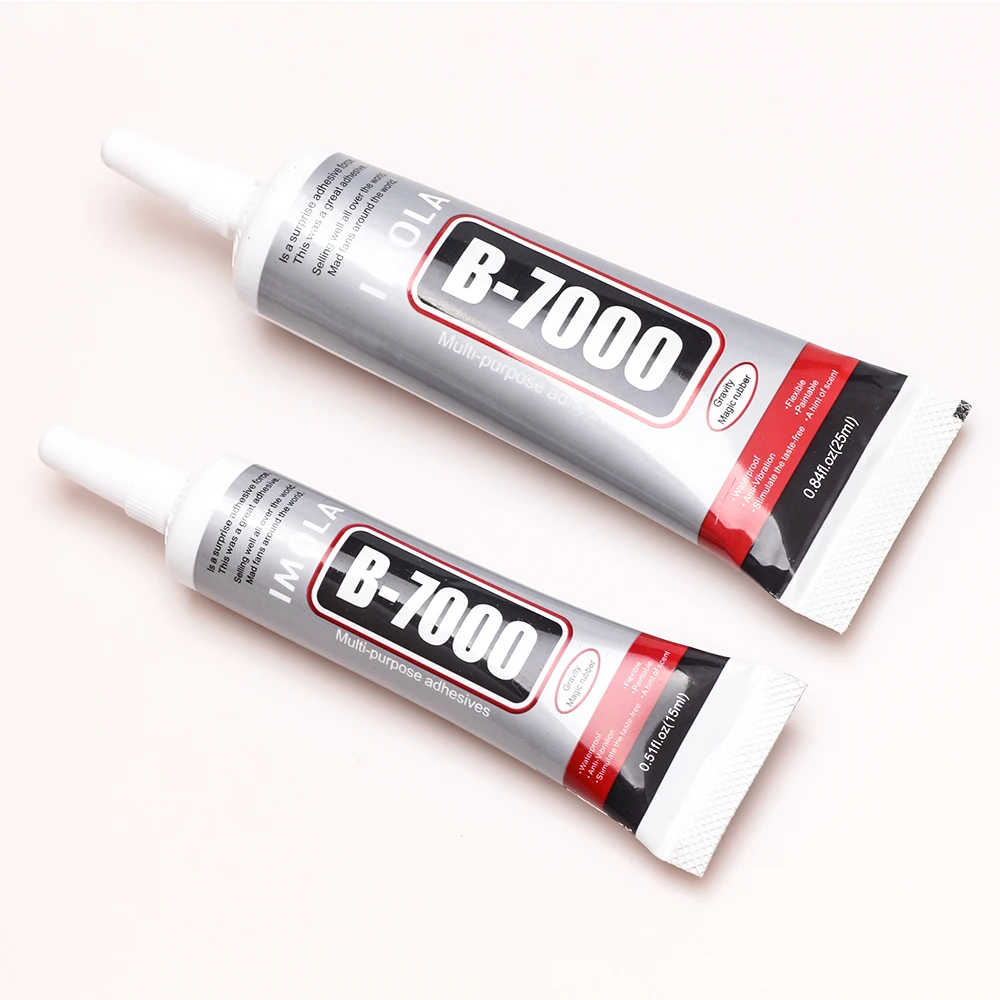 

15ml/25ml Glass Epoxy Resin Super Liquid Glue B-7000 Nai Gel Multipurpose Adhesive Jewelry Rhinestone Crafts DIY Phone Screen