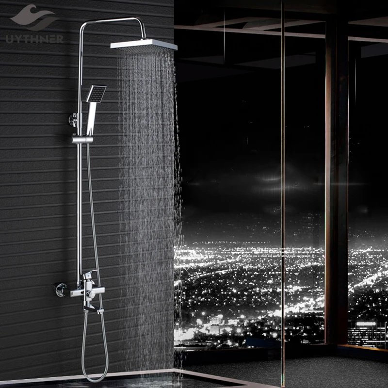 Новый роскошный хромированный смеситель для душа с ручной душевой | Обустройство