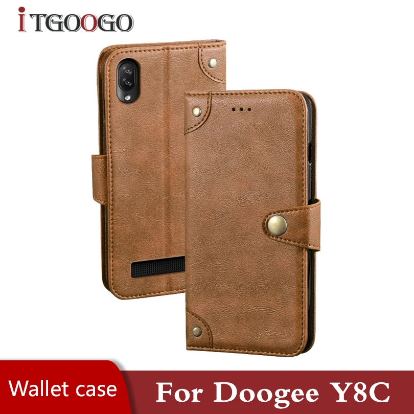 Чехол для Телефона Для Doogee Y8C кожаный флип чехол противоударный Магнитный