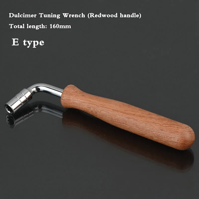 Redwood handle 1 шт. Профессиональный восьмиугольный гаечный ключ RedWood ключ l-образный рояльный металлический тюнер ключ инструмент для ремонта Dulcimer guzheng - Цвет: Redwood handle