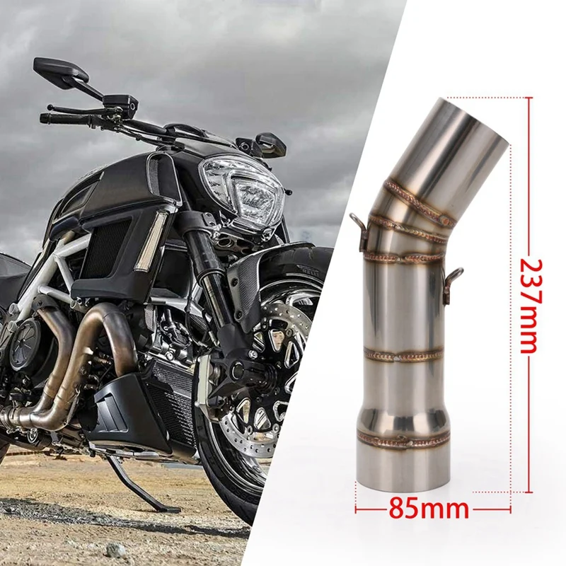 51 мм без шнуровки выхлопная труба для DUCATI DIAVEL Модифицированная средняя