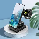 Беспроводное зарядное устройство, 15 Вт, для iPhone 11 Pro, XS, 8, Samsung Note 10, 9, 3 в 1, Galaxy Buds, Samsung Watch 3, S5