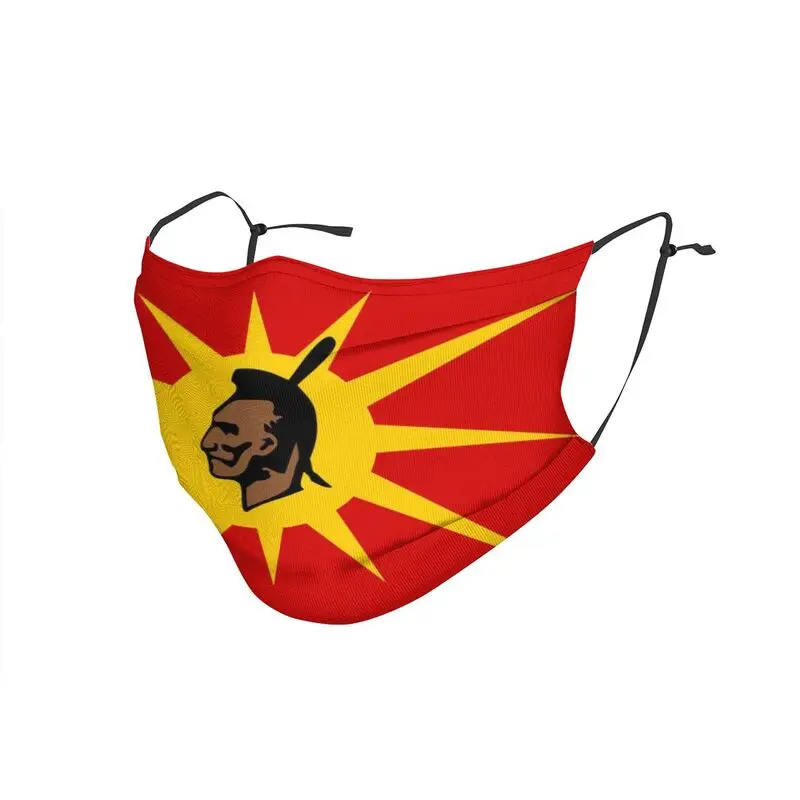 Многоразовая маска для лица Mohawk с флагом воина ротовой полости взрослых защиты