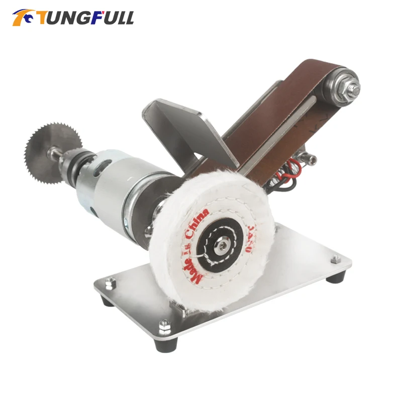 

Electric Belt Sander DIY Sander Polisher Mini Polishing Machine Belt Sander Grinder Knife Sharpener with Abrasive belt Grinder