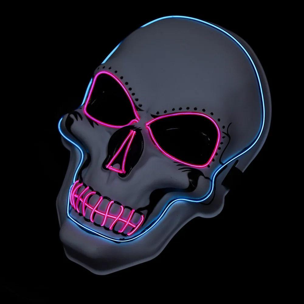 Светодиодная маска для Хэллоуина Судная ночь светящаяся в темноте страшная