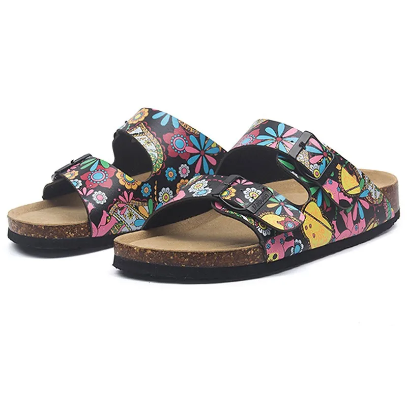 Пляжные шлепанцы для мужчин и женщин мягкие повседневные сандалии с пробковой