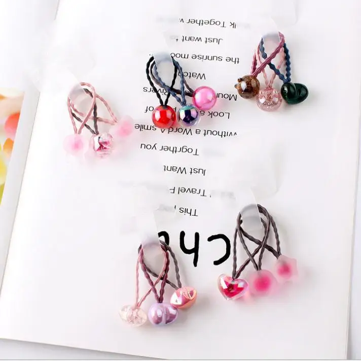 6 шт./компл. принцессы звезды тканью Прическа хвостик В наличии Детские брюки с