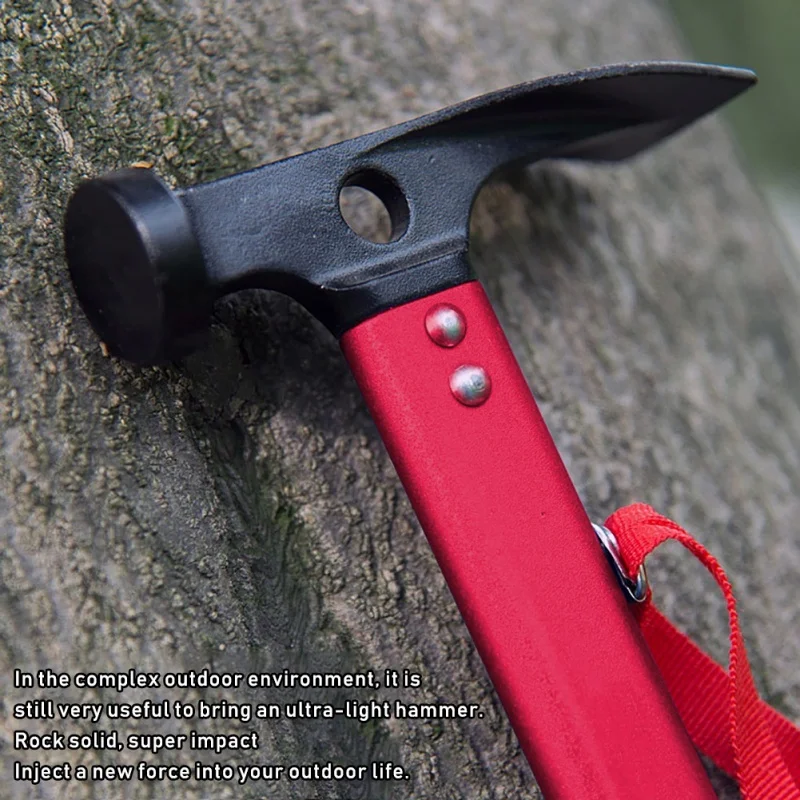 

Outdoor Camping Tent Peg Hammer Multifunctional Hiking Fishing Stainless Steel Stakes Nail Puller Mountaineering