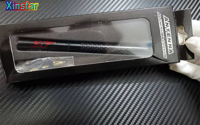 12 см длинное углеродное волокно ST автомобильная антенна Наклейка для Ford |