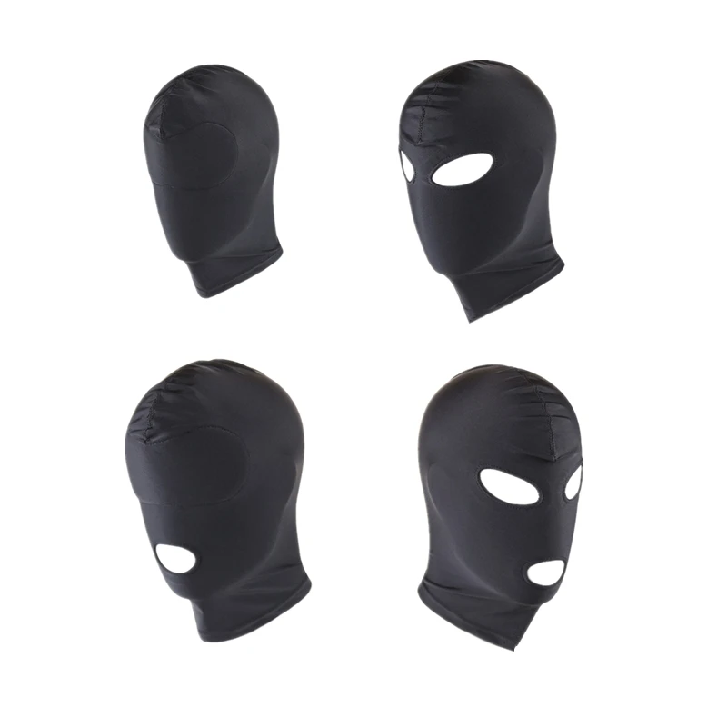 Sex Toy For BDSM Cosplay Games Alternative Guiding Adult Bondage Full Head Cover opened Eye Mouth Actor's Headgear Caps Mask |