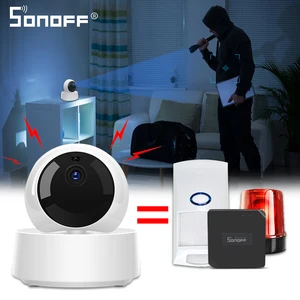 Беспроводная мини-камера видеонаблюдения SONOFF, Wi-Fi, IP, 360 P, ИК