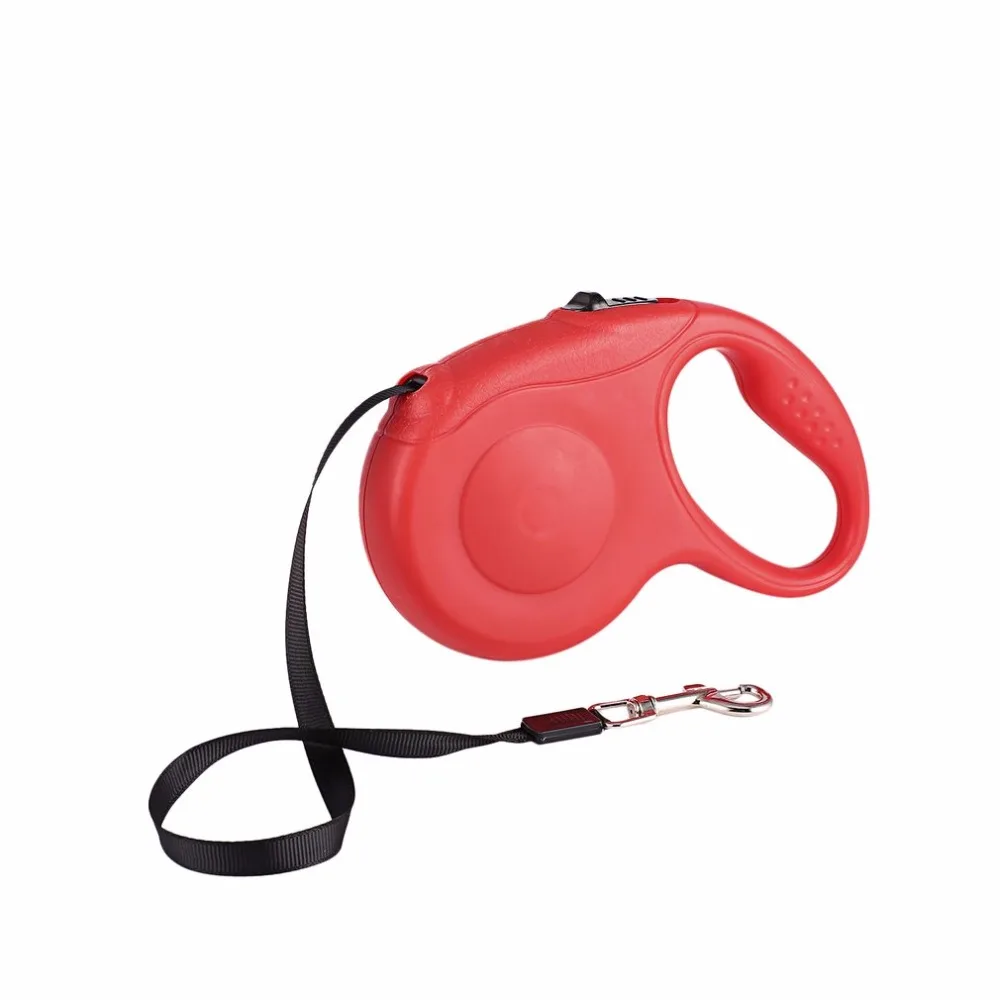 5M 16.5ft 33lbs Automatic Retractable Dog Leash Pet Dog Cat Solid Leash Chain Telescopic Pet Tractor Traction Rope