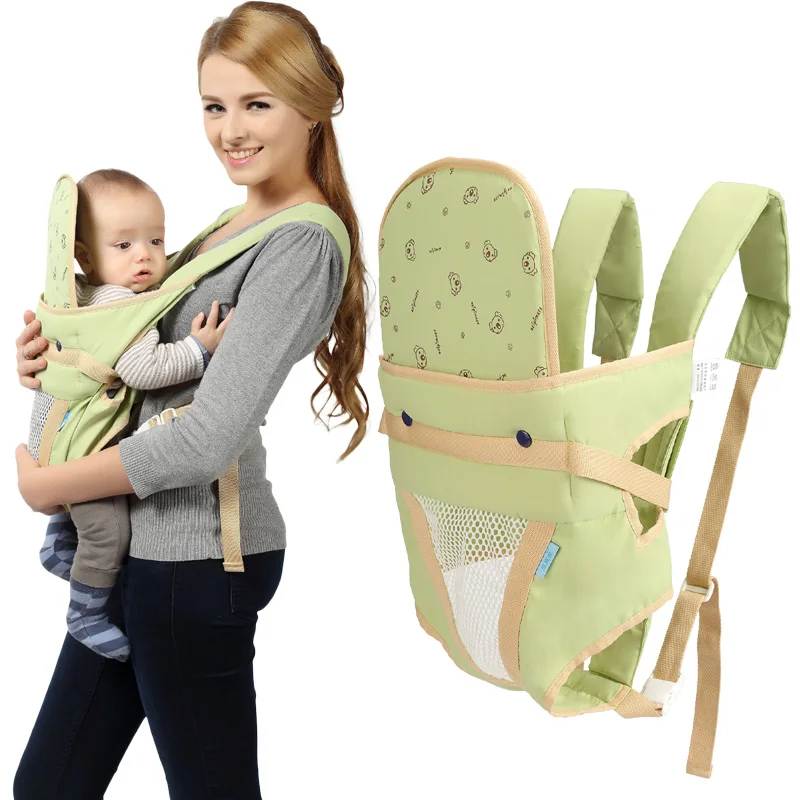 Portabeb&eacute;s transpirable frontal para reci&eacute;n nacido, soporte de hombro, mochila, bolsa, canguro-0