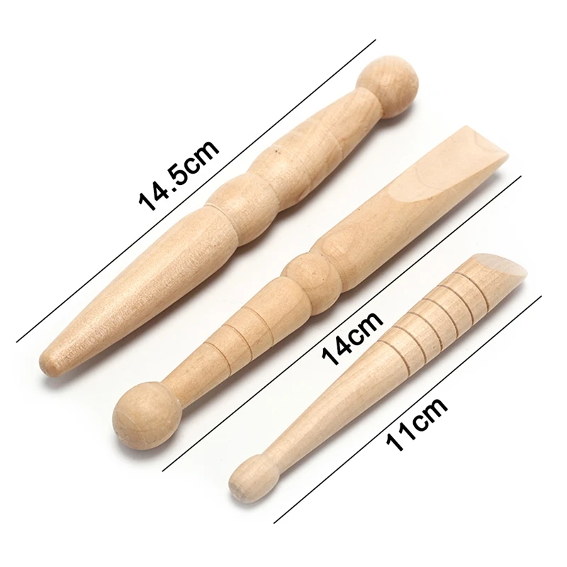 

Original Wooden Massage Roller Foot Body Massage Stick Relieve Muscle Soreness Relaxing Tool Foot Reflexology Massager 1/3PCS