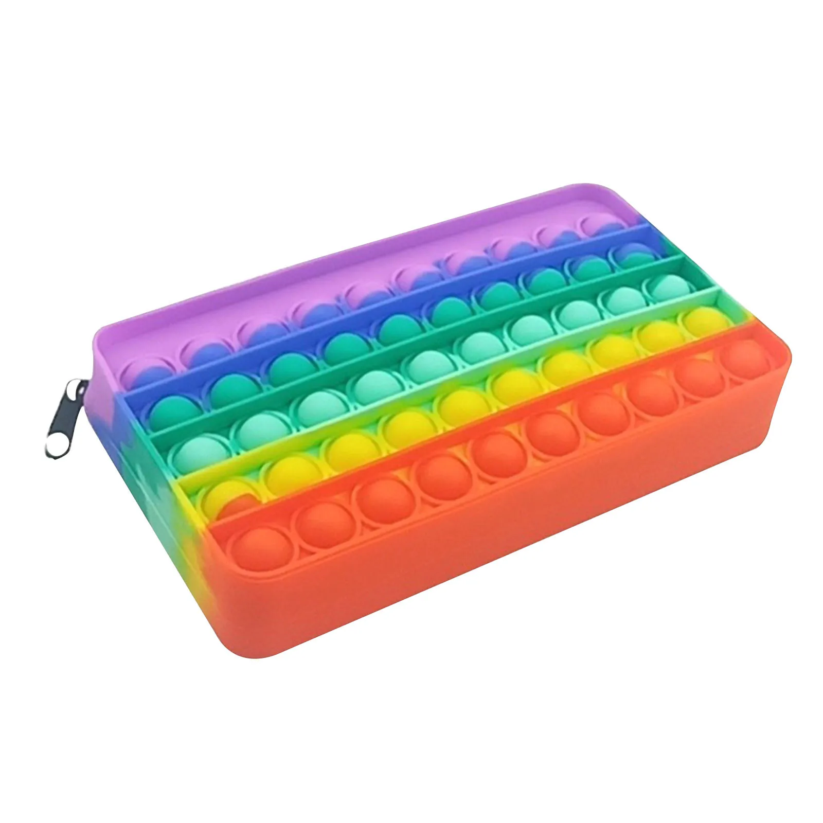 

Pencil Case Push Bubble ToysSilicone Reusable Squeeze Toys Stress Reliever Anti Stress Stationery Storage Bag поп ит большой