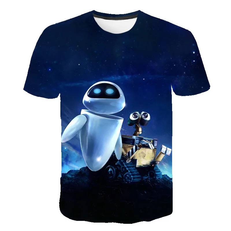 Wall E eve/забавная Мужская 3D футболка с изображением робота для женщин и детей