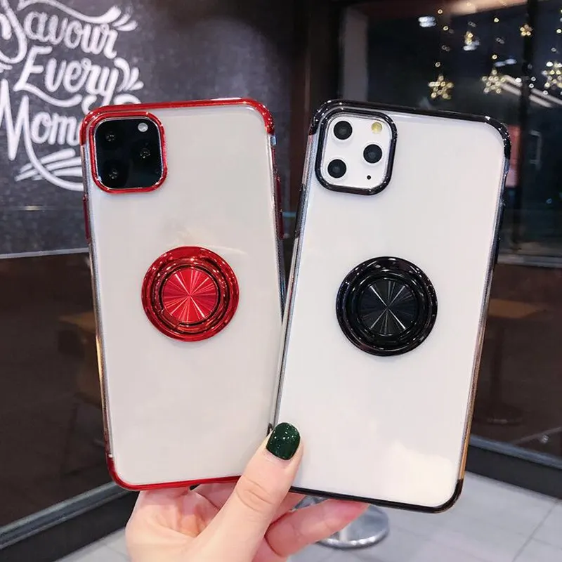Магнитный Прозрачный чехол для iphone 11 Pro XS MAX XR X 10 мягкий силиконовый 6 s 7 8 plus 11pro