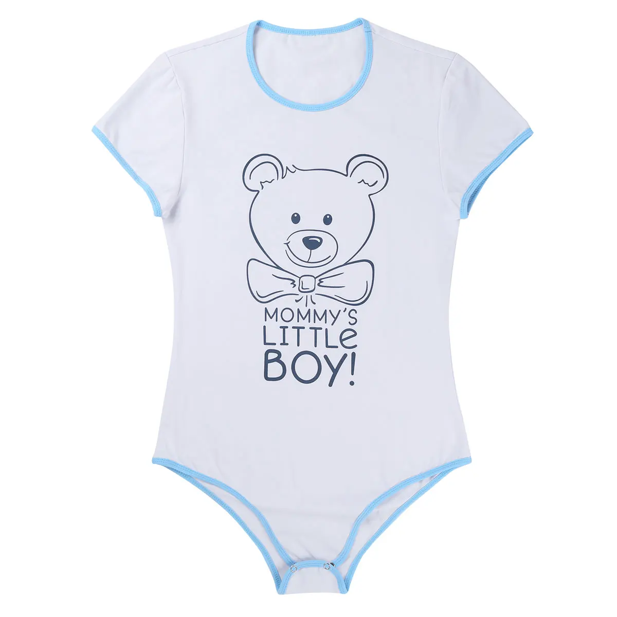 Комбинезон мужской с коротким рукавом рисунок милым медведем |