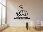 Кухня виниловая наклейка на стену хлебобулочные хлеб свежий запеченный магазин Bakehouse знак плакаты наклейки на стену, окна настенные украшения для дома P62