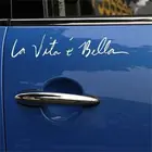 40*8 см автомобильные аксессуары боковой двери на английском языке, прекрасно подходящие для жизнедеятельности La Vita e Bella Автомобильная наклейка светоотражающая стайлинга автомобилей дропшиппинг