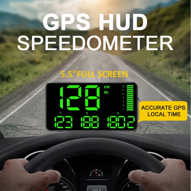 

C90 Car HUD Head Up Display GPS Speedometer Speed Display KM/H MPH For Car MOLE