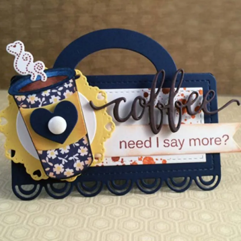 Металлические штампы для вырезания сумка штамп украшения скрапбукинга бумаги