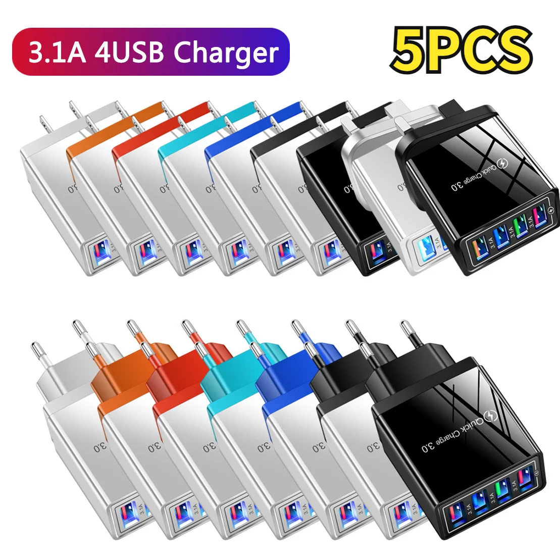 

Зарядное устройство USB для Xiaomi iPhone 13, 12pro MAX, 11, XS, 5 шт.