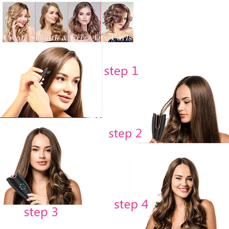 Кератиновая керамическая Автоматическая Плойка для волос 8S 10S 12S левой и правой